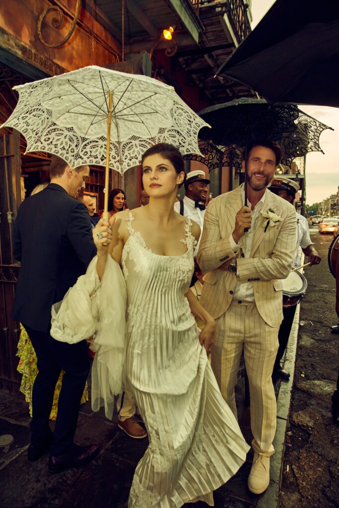 Alexandra Daddario Laid-Back Wedding in New Orleans. A Unique Wedding Experience at Preservation Hall
