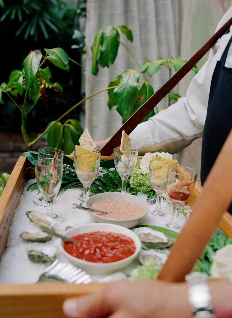 Passed Raw Bar - elevate your wedding experience for guests.